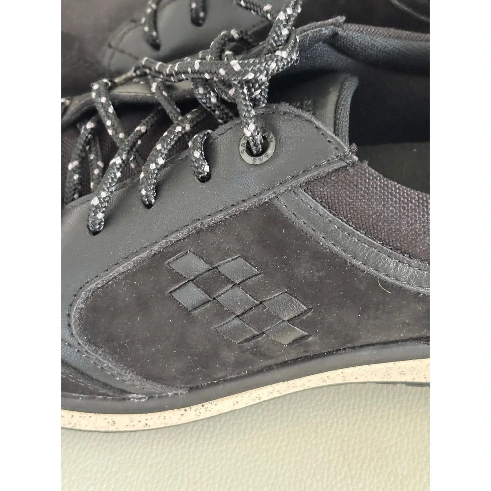 SAS Shoemakers Black Leather Suede‎ Comfort Walking Sneakers free timeg